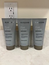 3 PACK SHAVING AGENT BLACKSTONE Mens Post Shave Moisturizer 6oz Cooling Balm