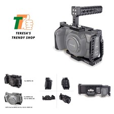 BMPCC 4K /BMPCC 6K Cage with Top Handle for Blackmagic Pocket Cinema Camera B...