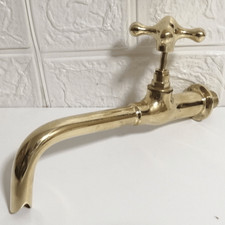 Handmade Brass Wall-Mount Faucet