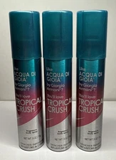 3X New Body Fantasies Tropical Crush 0.5 oz, Body Spray