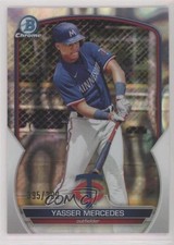 2023 Bowman Chrome Prospects Lava Refractor 395/399 Yasser Mercedes #BCP-99 04mf
