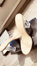 Clear/Transparent Open Back heels/sandals/slippers