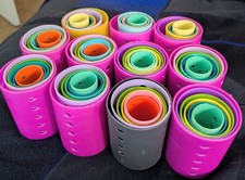 Vintage Hair Curlers Rollers Plastic set of 48