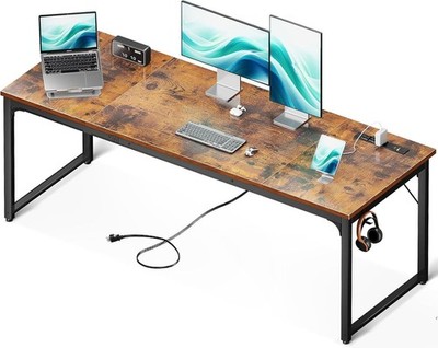 Computer Desk W/ USB Ports Office Desk Long Study Student Writing
