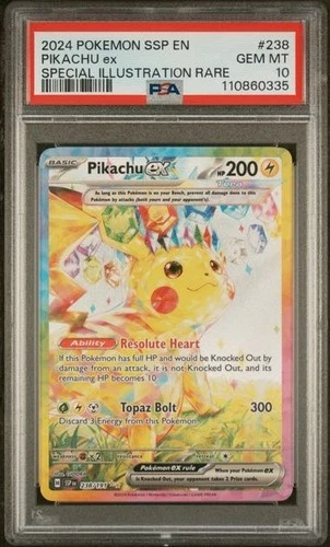 PSA 10 Pikachu Ex 238/191 Special Illustration Rare SIR Surging Sparks Pokemon