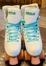 Impala Quad Roller Skates for Women, Size 10/White/Accessories/Gently Used