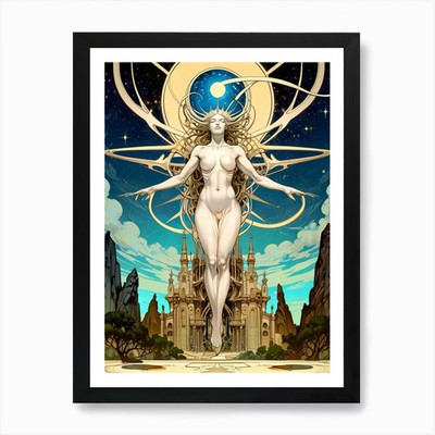 Aphrodite 5 Kunstdruck gerahmt Wandbild Poster Leinwanddruck Bild