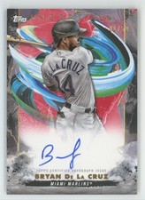 Bryan De La Cruz 2023 Topps Inception Rookie & Emerging Stars Red Auto /50