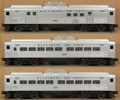 Lionel 1766 B&O RDC Budd Car Set O-Gauge NOS *