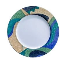 Vintage Studio Nova Madagascar Salad Dessert Plate Replacement Abstract Colorful