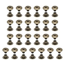 25set Phillips Chicago Screw M5x5mm Binding Post Screw, Bronze