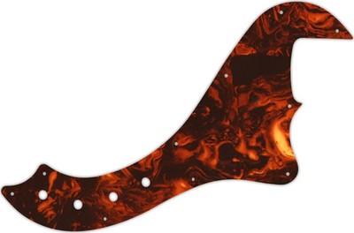 WD Custom Pickguard For Squier By Fender Deluxe Dimension Bass IV #05F Faux T...