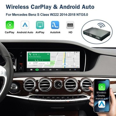 Wireless Android Auto Carplay GPS Für Mercedes Benz S-Klasse W222 2014-18 NTG5.0