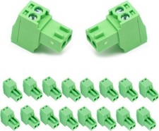 20 Piece 2 Pin 2.54mm Pitch Screw Terminal Block Connector 26 18 AWG