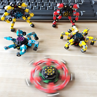 Deformable Fidget Spinner Robot Toy DIY Mechanical Chain Stress Relief Gift