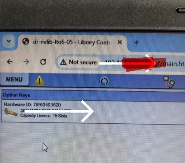 Spectra T50e Tape Library W/ (1) IBM LTO-6 HH FC Tape Drive and 15 Licenses