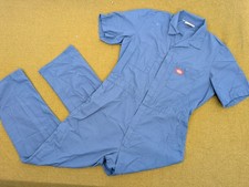 Dickies Mens Short Sleeve Coveralls Snap Button Pocket Navy Blue Regular-no Size