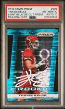 2013 Panini Prizm - Rookie Travis Kelce #292 Light Blue Pulsar Prizm Die-Cut 