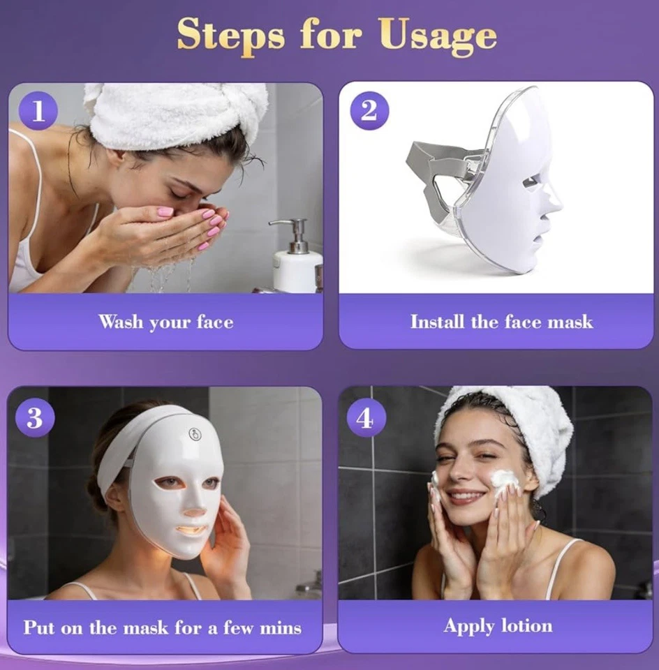 Red Light Therapy Face Mask - image 2 of 4