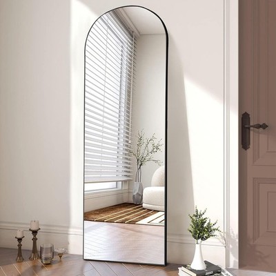 Arched Length Mirror with Stand, Length Mirror for Bedroom