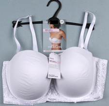 M S Multiway Strapless Bra Underwired Padded White Womens Multi Size
