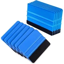 10 Pcs Felt Edge Squeegee Kits 5 Inch Squeegee Vinyl Scraper Tool -10 Pieces