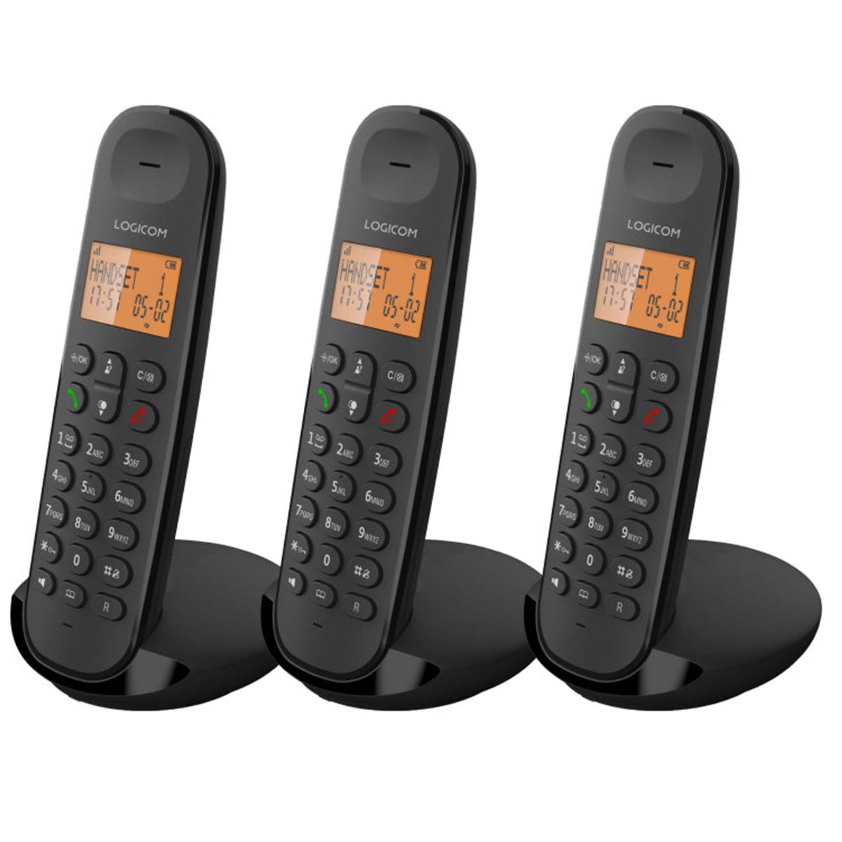 Téléphone sans fil dect Logicom Iloa 350 fixe résidentiel écran rétroéclairé haut-parleur