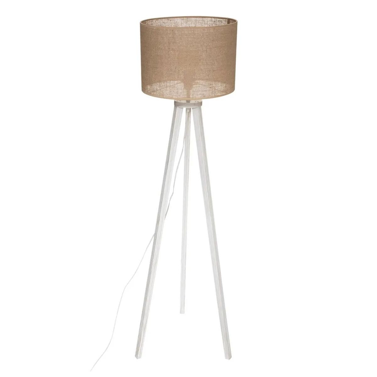 Lampadaire trépied en bois Elva 143cm beige pour salon