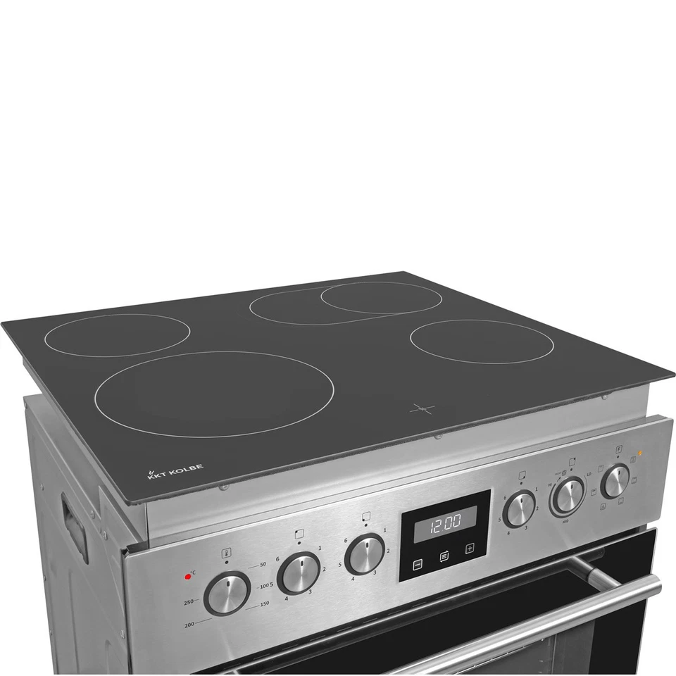 Einbau Herdset 60cm Backofen 59cm Kochfeld Grill Umluft Heißluft Teleskopauszüge - Bild 4 von 4