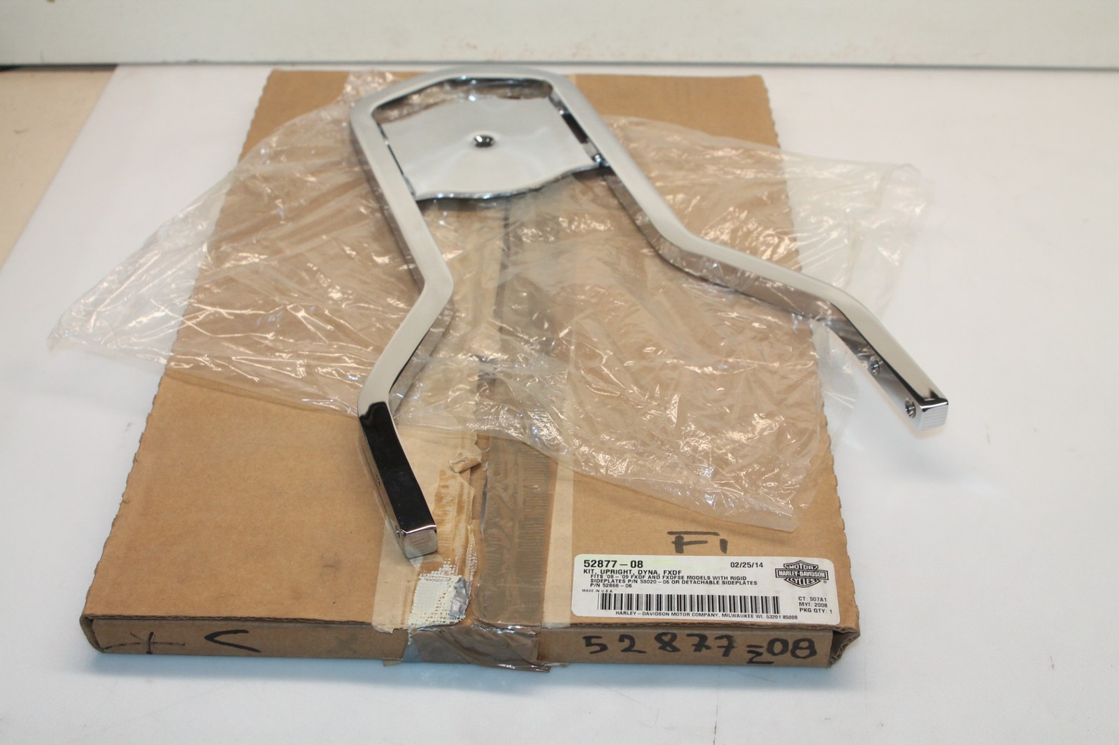 Montant Sissy Bar pour Harley Davidson Dyna FXDF Améliorer Confort Passager Moto