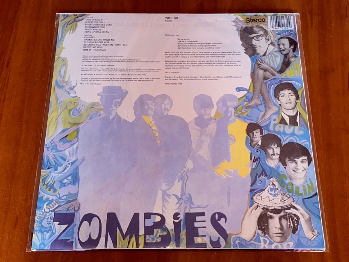 THE ZOMBIES ODESSEY AND ORACLE LP *RARE* BIG BEAT 30th ANNI UK