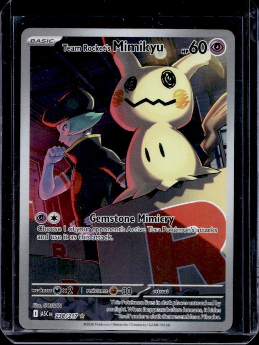 Preços baixos em Cartões TCG Team Rocket's Mimikyu Pokémon | eBay