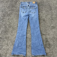 American Eagle AE Women  s Low-Rise Flare Jeans 00 Next Level Stretch Flap Pocket