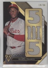2016 Topps Triple Threads Relics 14/36 Maikel Franco #TTR-MF1 1e0