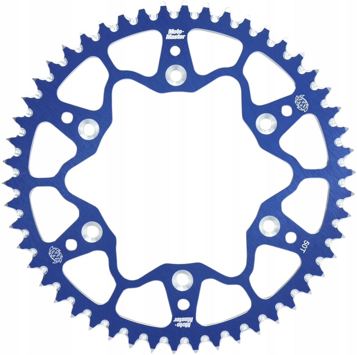 Couronne Ergal T7075 51 dents ultra légère bleue KTM Husqvarna