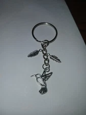 Hummingbird Feathers Keychain Usa Seller
