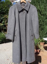 Etat Neuf ! Magnifique Manteau long vintage 80 % alpaga marque KÄRNER gris T40  
