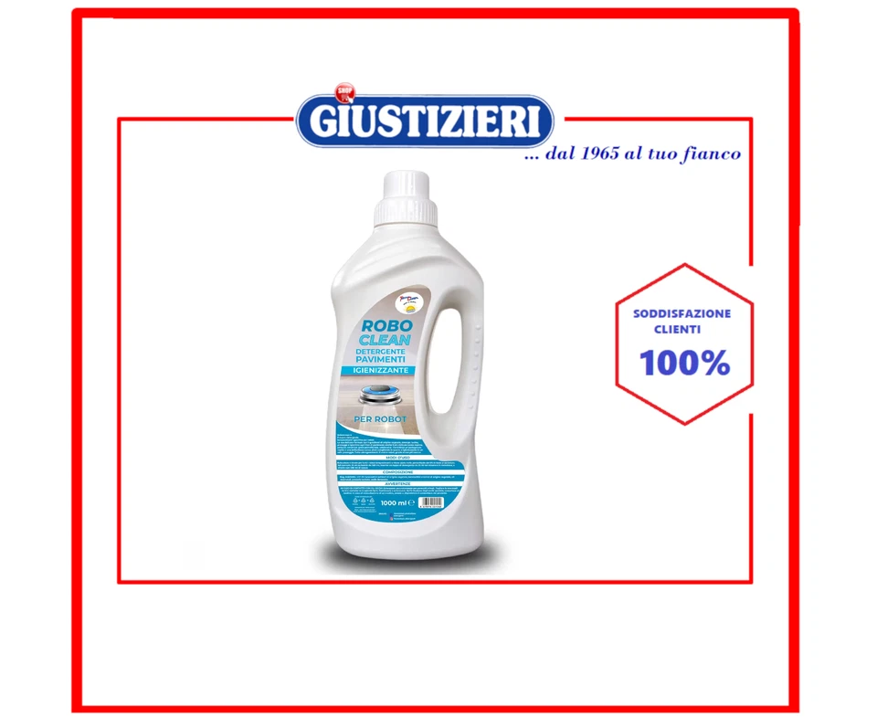 TECNO CLEAN 93863 ROBOCLEAN DETERGENTE PAVIMENTI IGIENIZZANTE PER ROBOT LAVAPAVIMENTI 1LT