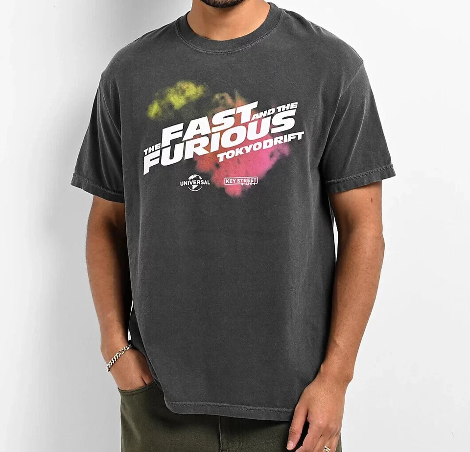 Key Street x The Fast & the Furious Men's T-Shirt Tokyo Drift Black Size L NEW - Image 4 of 4