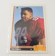 1991 Upper Deck #15 Eric Swann RC Rookie NFL Football Card Phoenix Cardinals. rookie card picture