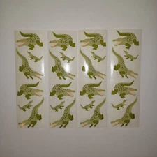 Mrs. Grossman's Stickers 4 Sheets Lot Crocodiles Alligators 2002