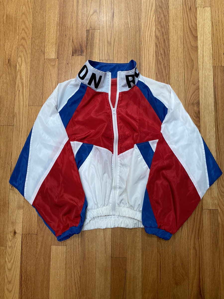 Womens Re'Fusion 90s Windbreaker Zip Up Colorblock Sport