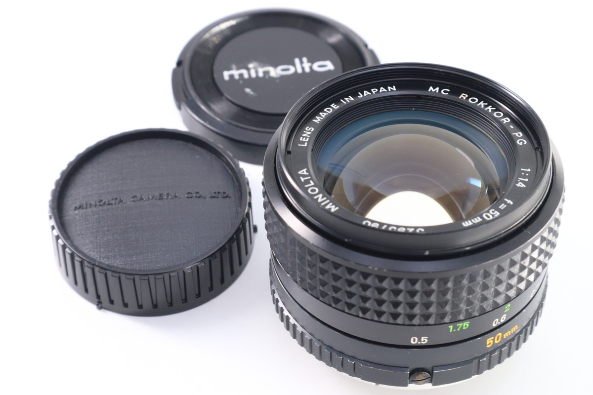 MINOLTA MC ROKKOR-PG 50mm f/1.4 レンズ ミノルタの標準レンズMC ROKKOR-PG 50mm F1.4を購入 – カメトリ