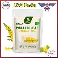 100 Natural Mullein Leaf Herbal Tea For Lung Cleansing Relief Cough Metabolism