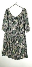 Women's Floral Off The Shoulder Dress 3X 26 Plus Size 3/4 Sleeve New NWT