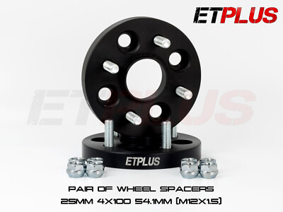 2 x 25 mm Spurverbreiterung zum Anschrauben 4x100 54,1 passend für Toyota IQ