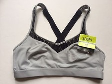 Wacoal 852214 Sport Wirefree Bra Gray/Black 32 A/B NWT 55