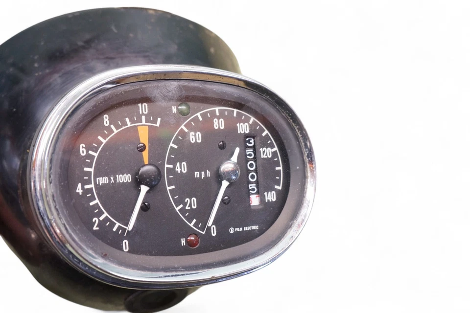 1965 Honda CB450 CB 450 CL450 Dohc Black Bomber *2289A Speedometer Headlight Bkt - Image 2 of 4