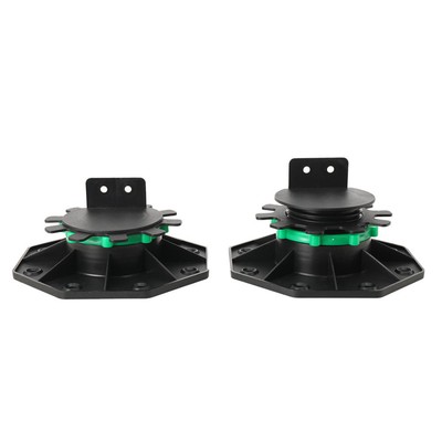 Deck Support Adjustable Height Pedestal Durable Black Plastic 24 Pieces 40-60mm