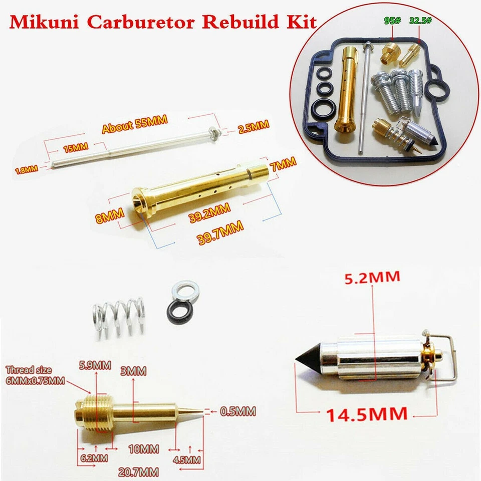 For Mikuni Carburetor Repair Kit Carburetor Repair Kit Carburetor Repair Rebuild - Image 3 of 4
